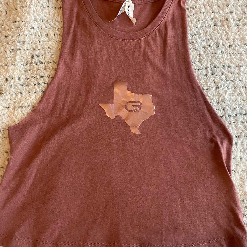 CycleBar Texas Cropped Tank